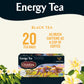 Celestial Seasonings Energy Black Tea, Caffeinated, 12 Tea Bags Box, (Pack Of 6)