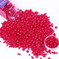Cobakey Christmas Red Sprinkles for Cake Decorations 3.52 ounce Edible Pearl Sugar Sprinkles for Cupcake Toppers Wedding Party V