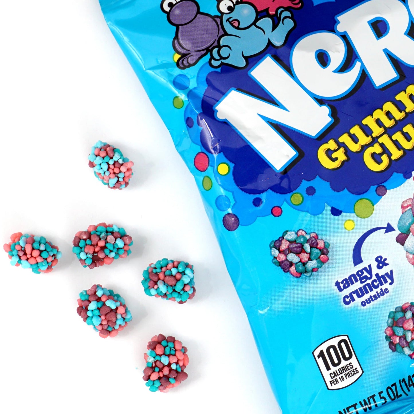 Nerds Gummy Clusters Very Berry, 5 Ounce Pouches (Pack Of 5), 1.5Lb Candy
