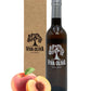 Viva Oliva Peach White Balsamic Vinegar, 375ml - Premium Quality, 100% Natural, Barrel Aged from Modena, Italy