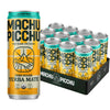 MACHU PICCHU Energy Drink, Non-Carbonated Yerba Mate, Zero Sugar, 12oz, 120mg Caffeine, USDA Organic, Alpine Mint, Pack of 12