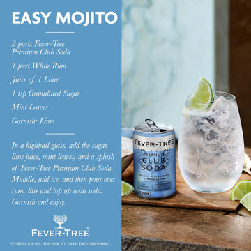 Fever Tree Club Soda Club Soda - Premium Quality Delicate With Perfect Carbonation - Refreshing Beverage For Cocktails & Mocktails. Naturally Sourced Ingredients, No Artificial Sweeteners Or Colors - 5.07 Fl Oz (Pack Of 24)(Packaging May Vary)