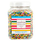 Rainbow Sprinkles Jimmies 1.98 Pounds Container, Sprinkles For Cake Decorating, Cake Sprinkles, Sprinkles For Baking, Ice Cream
