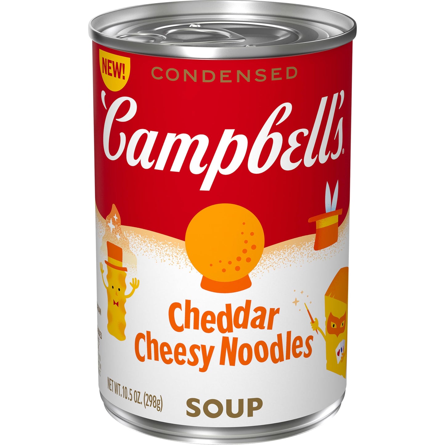 Campbells Condensed Kids Cheddar Cheesy Noodle Soup, 10.5 oz Can