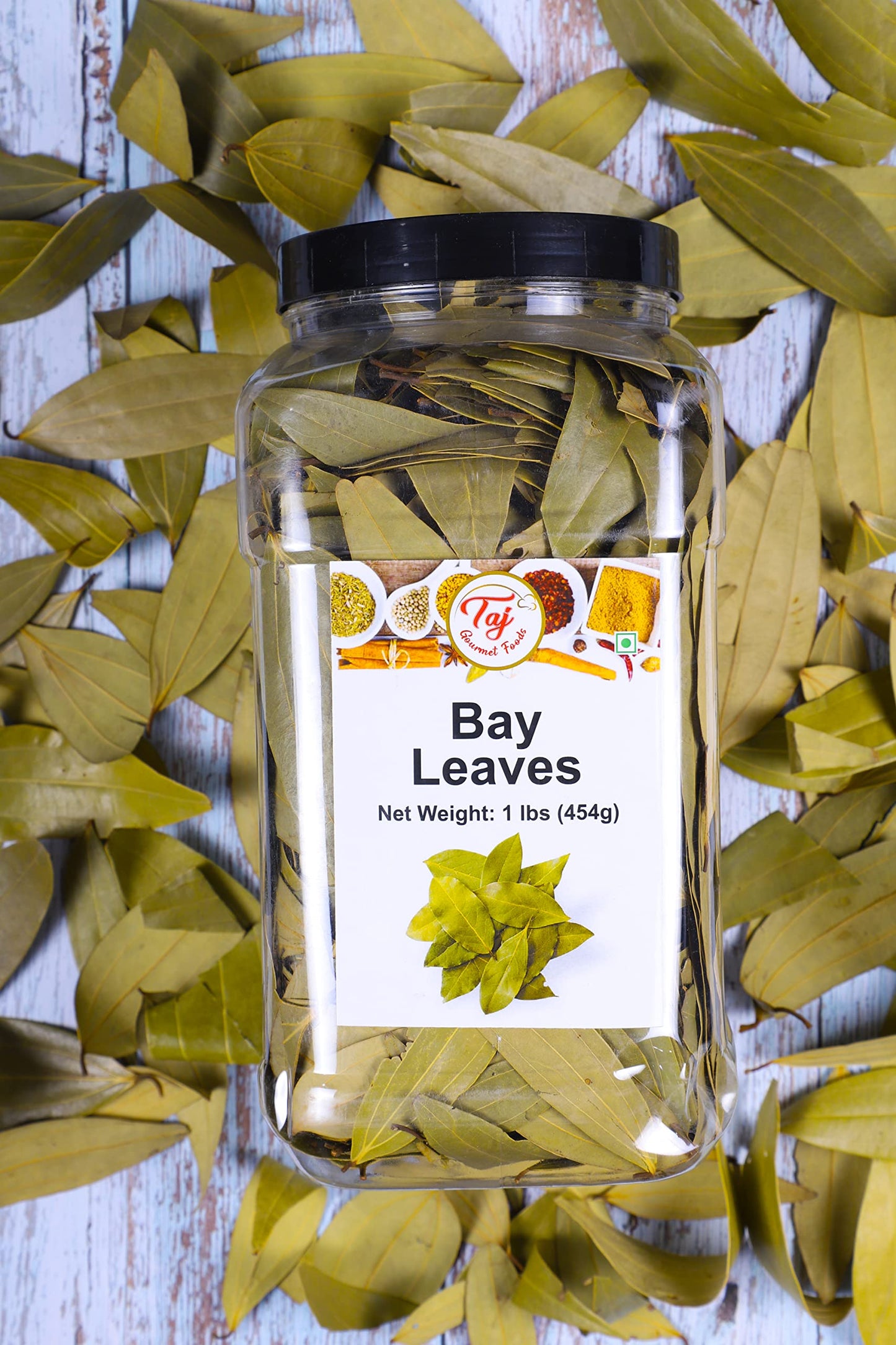 Taj Bay Leaves (Tej Patta), 16Oz Bulk Pack | Whole Bay Leaf | Indian Origin