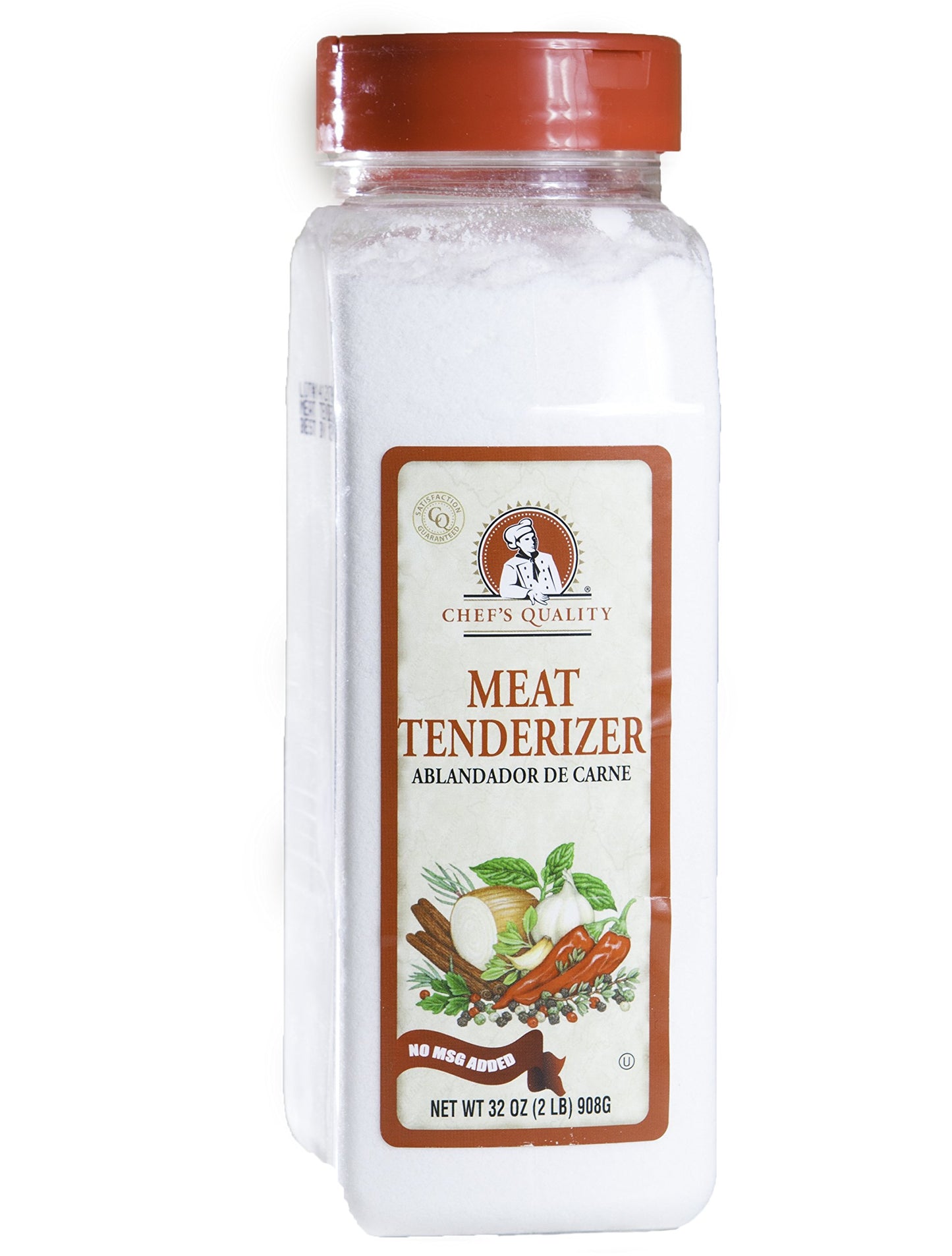 Chefs Quality Meat Tenderizer with No MSG Added - 32 Oz Bottle