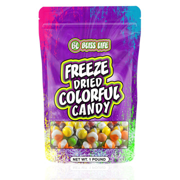 Freeze Dried Skittles 1 Pound Bag (16Oz) Big Boy Freeze Dried Candy Perfectly Crunchy Rainbow Candy Freeze Dry Food Sour Skittle
