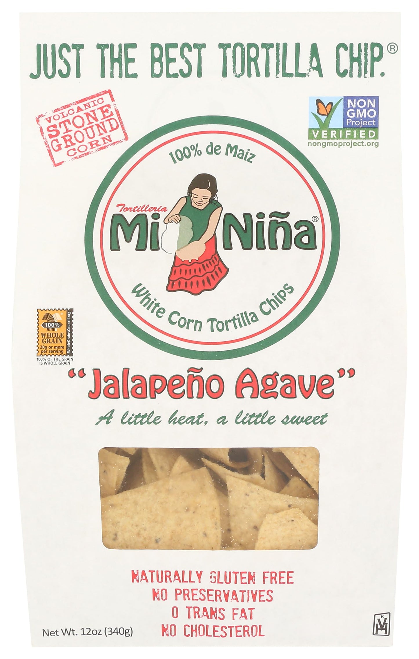 Mi Nina Jalapeno Agave Tortilla Chips, 12 Oz