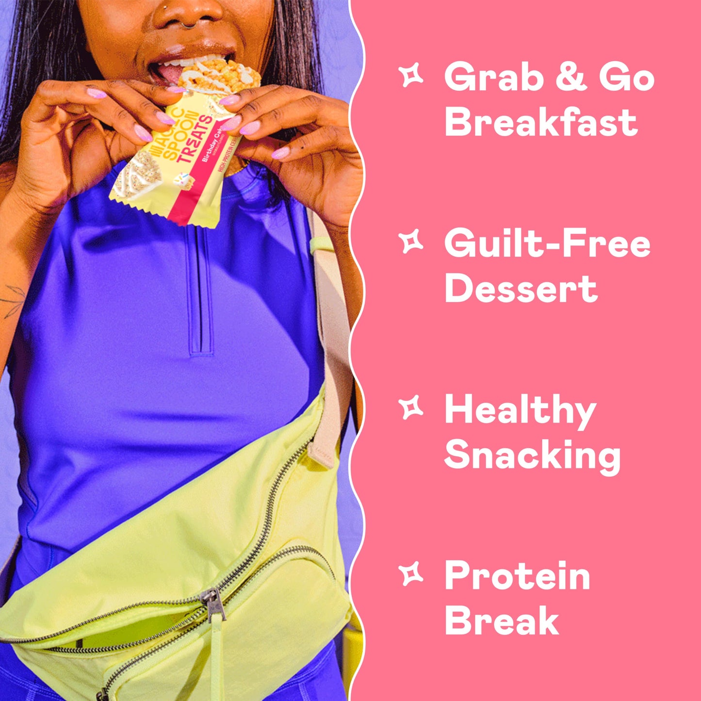 Magic Spoon High Protein Keto Cereal Bars - 8 Birthday Cake & 8 Strawberry Milkshake, Gluten Free, 1 Count (Pack of 4)