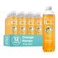 Sparkling Ice Orange Mango Sparkling Water, Zero Sugar, 17 Fl Oz Bottles, Pack of 12