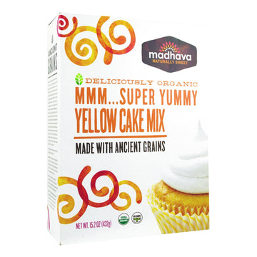 Madhava, Organic Yellow Ancient Grains Honey Mix, 15.2 Oz