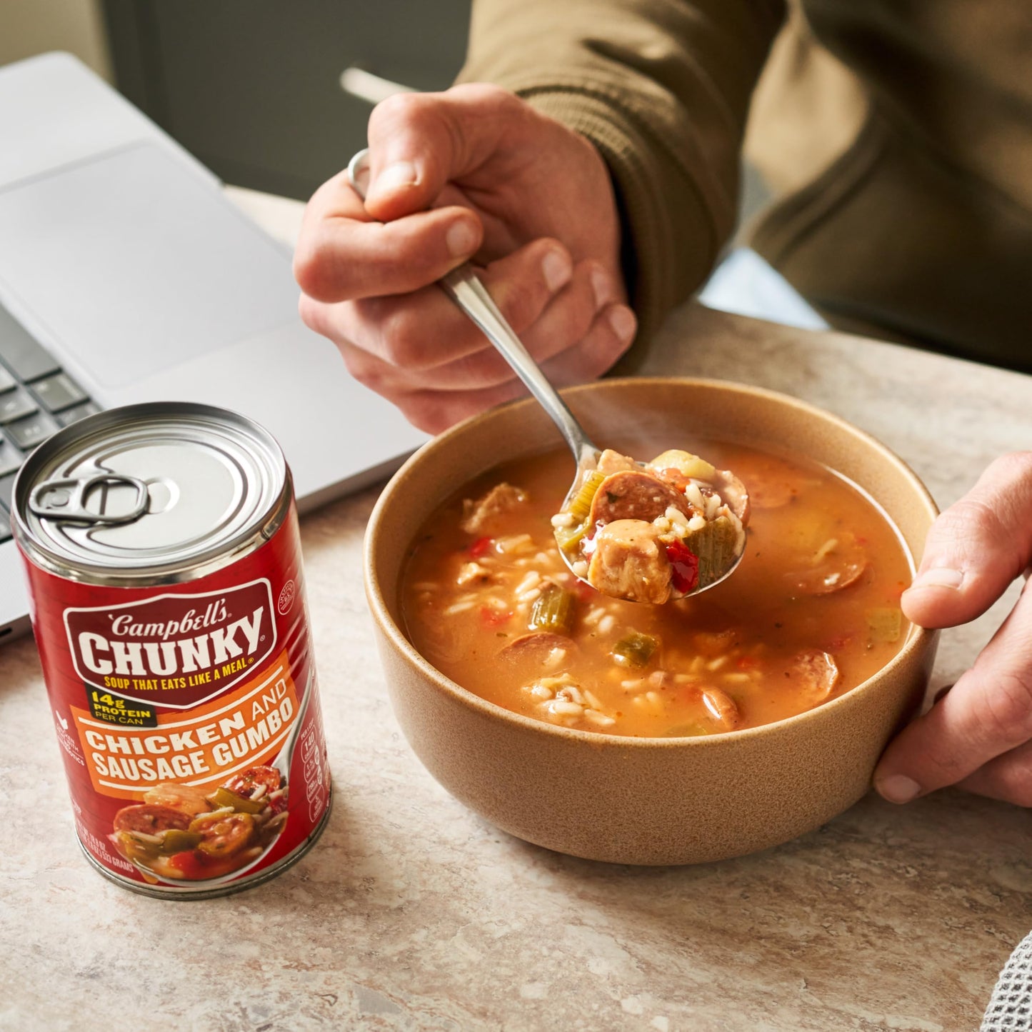 Campbells Chunky Soup, Chicken and Sausage Gumbo, 18.8 oz Can (Case of 12)