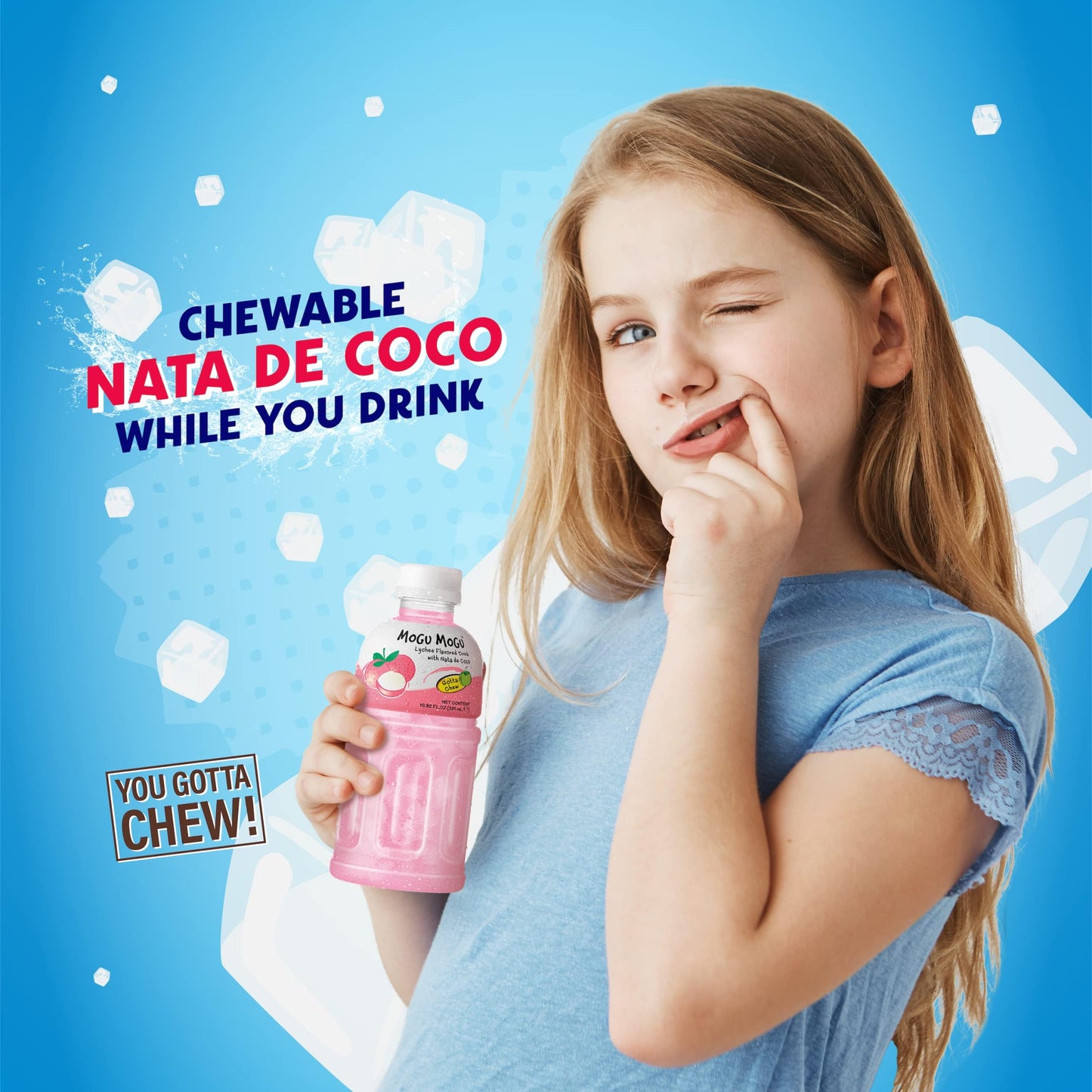 Mogu Mogu Fruit Juice Lychee Juice (6 Packs) Delicious Fruit Juice For Kids. Kids Juice With Nata De Coco, Coconut Jelly. Juices