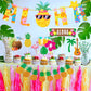 Morofme 24Pcs Tropical Cupcake Decoration, Hawaiian Luau Aloha Cupcake Toppers Cake Picks With Flamingo Pineapple Palm Leaves Hi