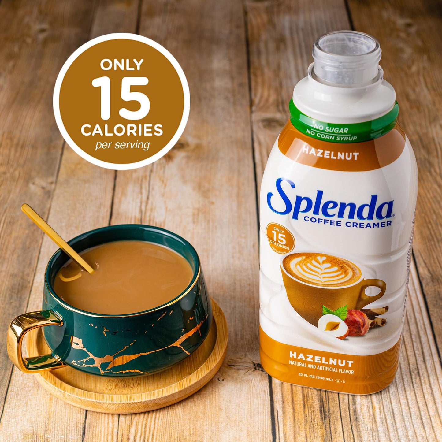 Splenda Sugar Free Hazelnut Coffee Creamer, 32 Fl Oz (Pack Of 6)