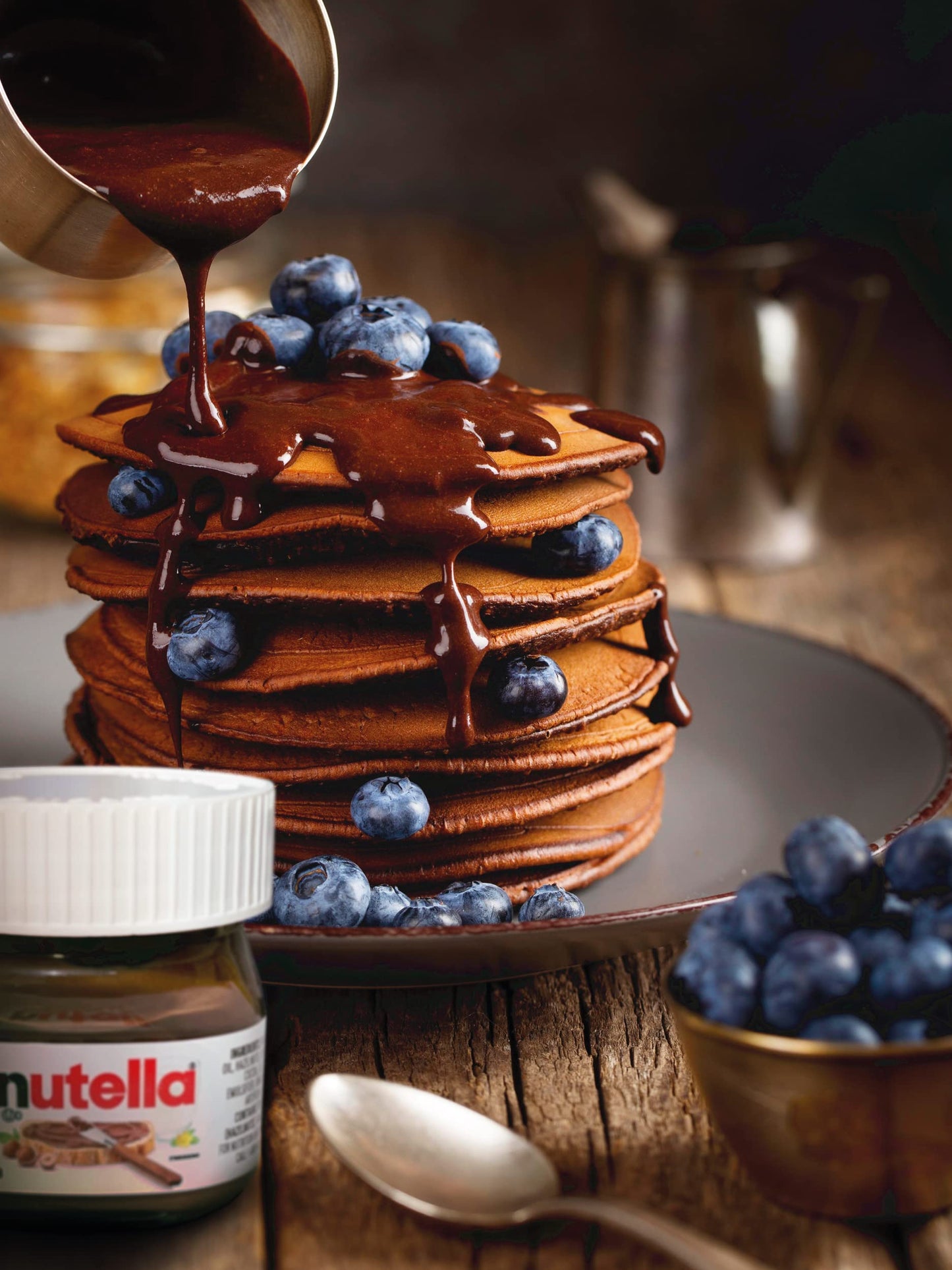 Mini Nutella Glass Jars Chocolate Hazelnut Spread (0.88 Oz) -(7 Units) Weekly Pack + 7 Mini Spoons Atrevo Bundle Pack. Back To S