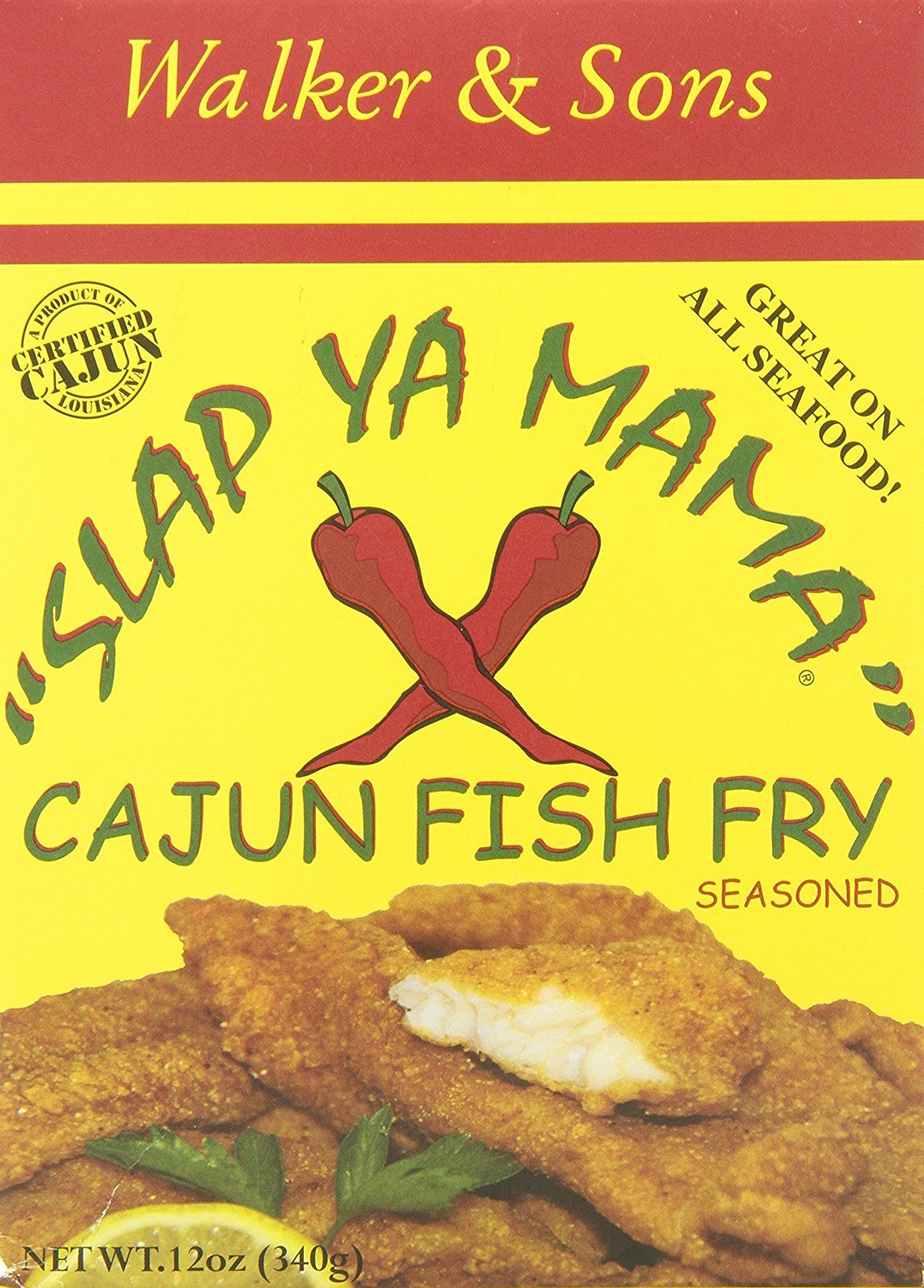 Slap Ya Mama 12 Piece Cajun Fish Fry Seasoned, 12 Ounce