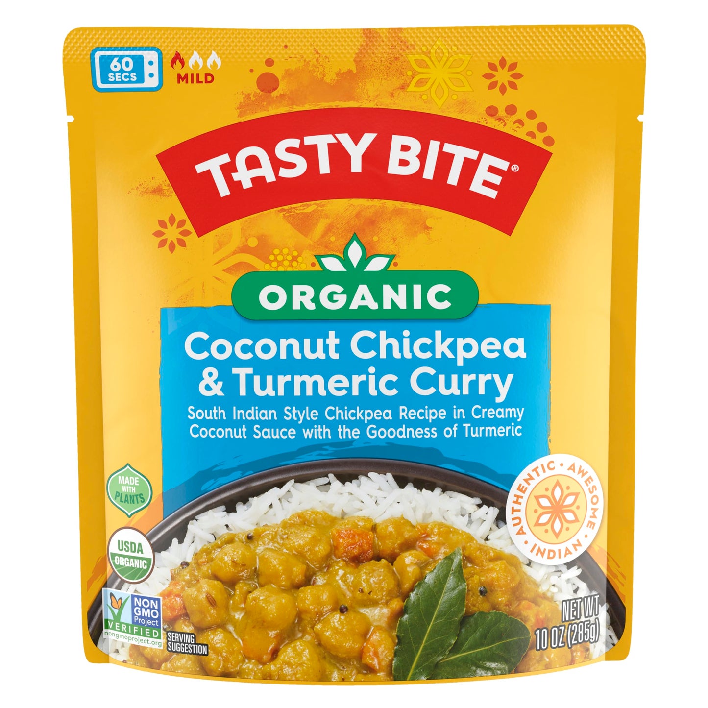 Tasty Bite Organic Coconut Chickpea & Turmeric Curry