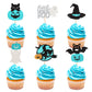 Ercadio 24 Pack Happy Halloween Cupcake Toppers Glitter Little Boo Cupcake Picks Ghost Pumpkin Cupcake Picks For Baby Shower Bir