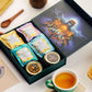 THE VEDAS Assorted Tea Sampler Gift Set | 10 Exotic Flavours | Premium Cotton Teabags | Festival of Teas