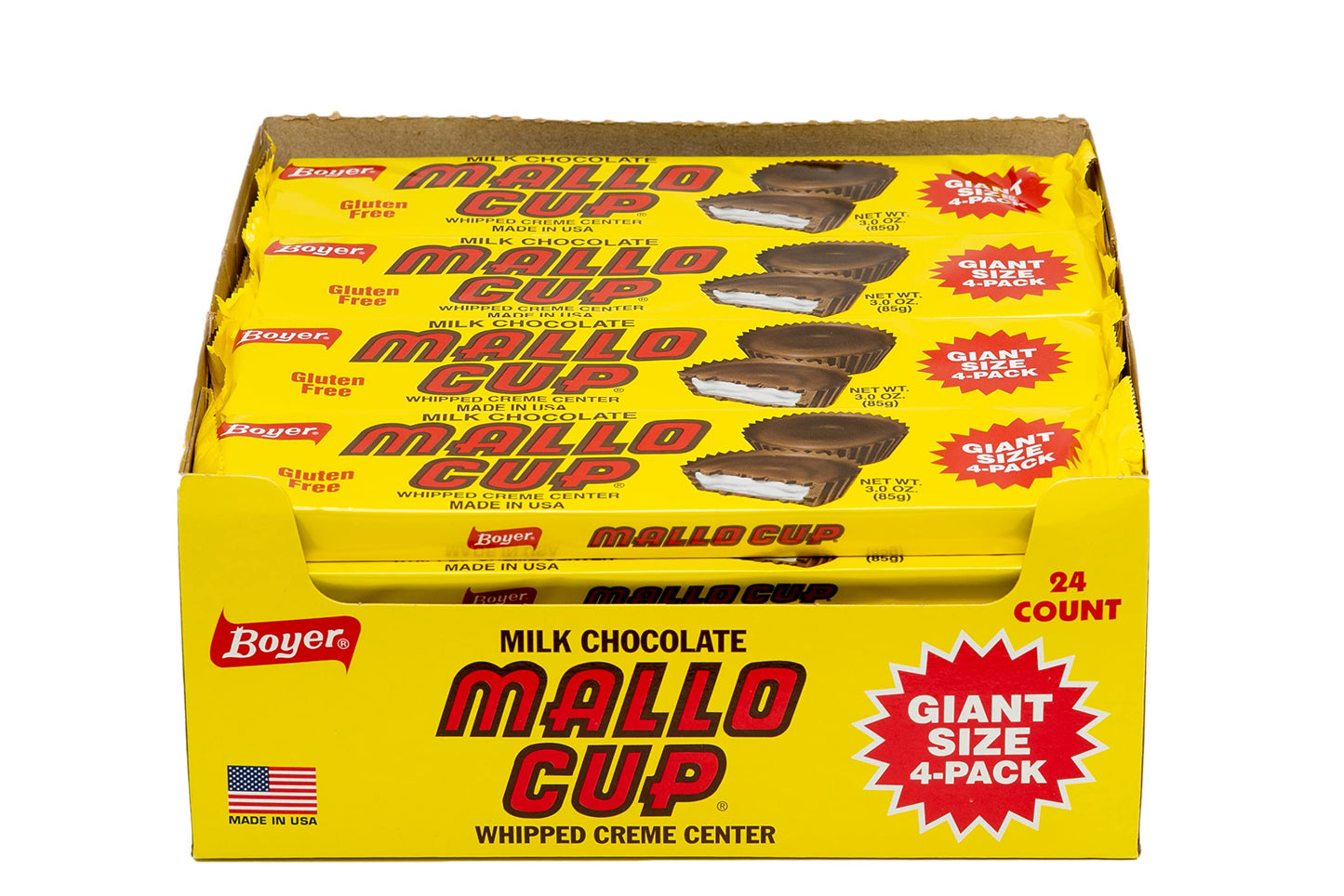 Milk Chocolate Mallo Cups 4 Pk - 24 Count Box