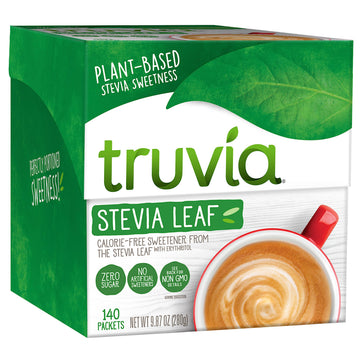 Truvia Natural Sugar Substitute, Stevia, 140 Packets, 9.87 Ounce, Model BBD02054