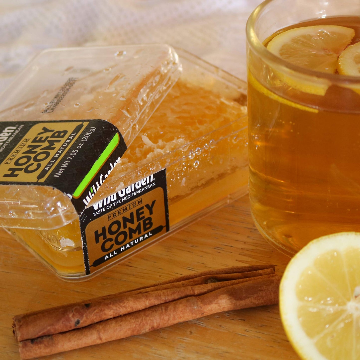 Wild Garden 100% Pure Raw Gourmet Honeycomb, 100% All-Natural, No Additives, No Preservatives, From The Turkish Mountains, 7.05