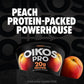 Oikos Pro Peach Yogurt-Cultured Ultra-Filtered Milk Product, 20 Grams of Protein, 0g Added Sugar, Just Delicious High Protein Sn