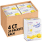 Crystal Light Single Serve Lemonade Naturally Flavored With Other Natural Flavors, Powdered Drink Mix, 120 Per Case, 4 Boxes Of 30 On-The-Go Packets