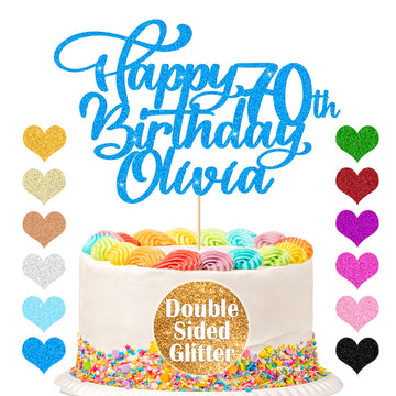 Cake Topper Customized Cake Topper Personalized Happy Birthday Cake Toppe Birthday Cake Decoration Any Name Age 1St 10Th 16Th 18