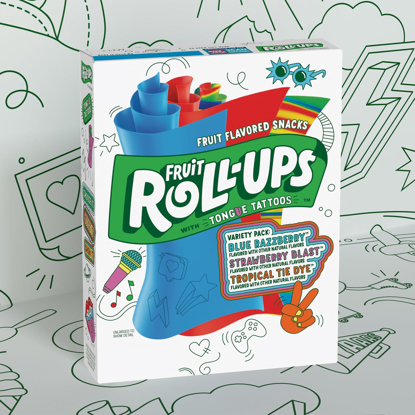 Fruit Roll-Ups Fruit Flavored Snacks, Variety Pack, Pouches, 10 Ct (Pack Of 10)