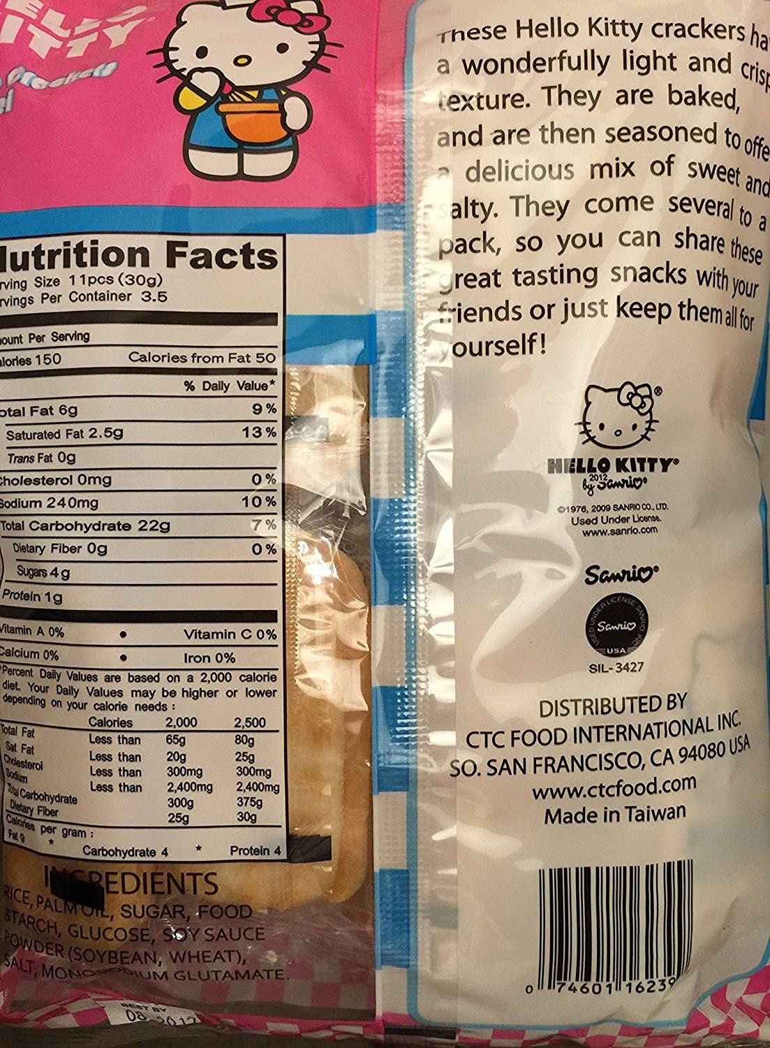 Hello Kitty Senbei Rice Crackers 112G (3.95Oz) - Snacks, Rice Cracker, Cookies, Great Snacks On The Go, For Adults, Children, Pa