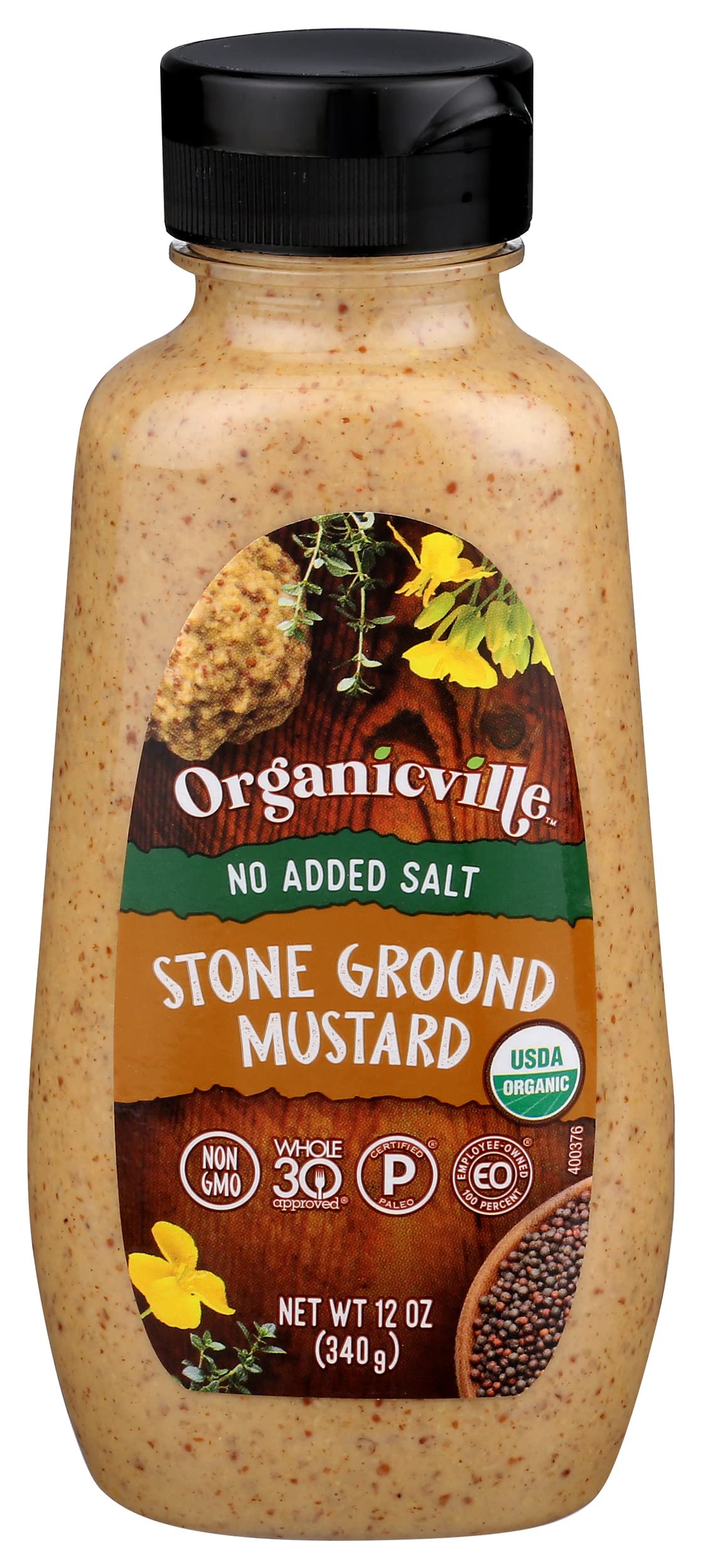 Organicville Organic Salt Free Mustard 12 Oz