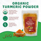 Jiva Organic Turmeric Powder 7 oz - Packaged in Resealable Bag, 100% Raw with Tumeric Powdered Organic, Turmeric Curcumin Powder