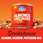 Blue Diamond Almonds, Mixed Nuts Smokehouse Flavored Deluxe Snack Nuts, Almonds, Pistachios, And Cashews, 14Oz. Can (Pack Of 1)