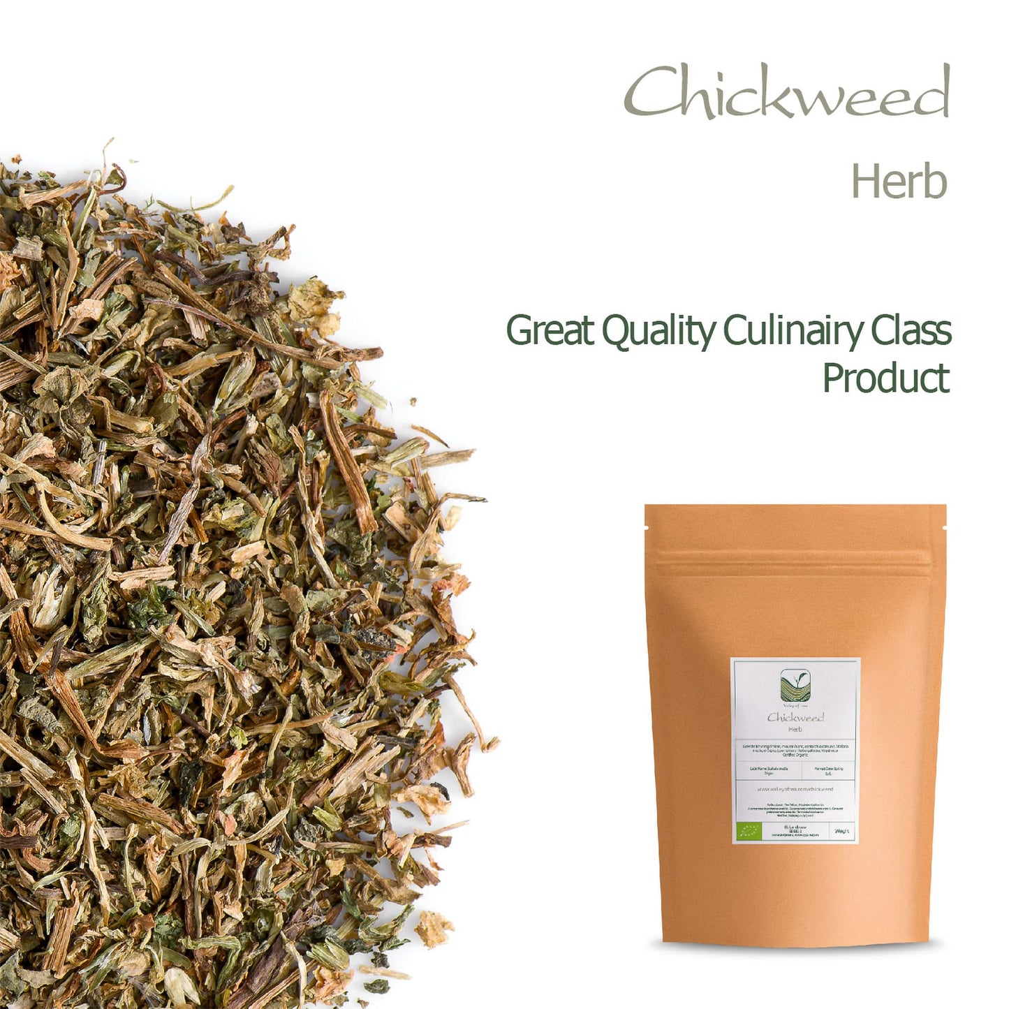 Valley of Tea Chick  Tea Herb - Stellaria Media - 50g (1.76 Ounce)
