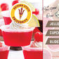 Arizona State Cupcake Toppers (24 Pcs) Arizona State Party Supplies For Football, Birthday Gift, Graduation Party Decorations (A