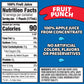 Capri Sun 100% Juice Fruit Punch Naturally Flavored Kids Juice Blend (40 ct Pack, 4 Boxes of 10 Pouches) (Pack of 2)