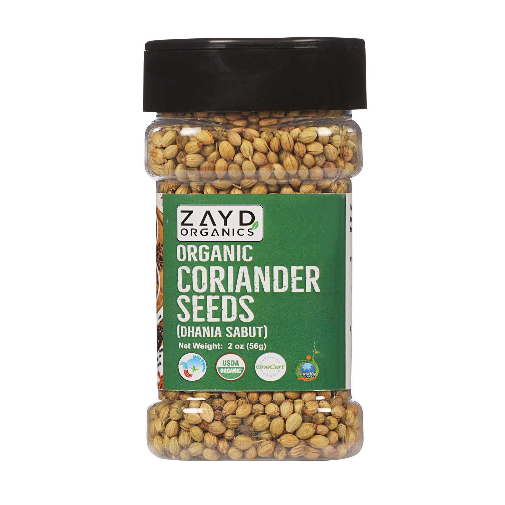 Zayd Organic Coriander Seeds, Coriander Whole, Dhania Whole, 2oz