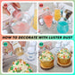 Nomeca Edible Glitter Set - 10 Colors for Drinks, Cakes, Cupcakes - 5g/bottle