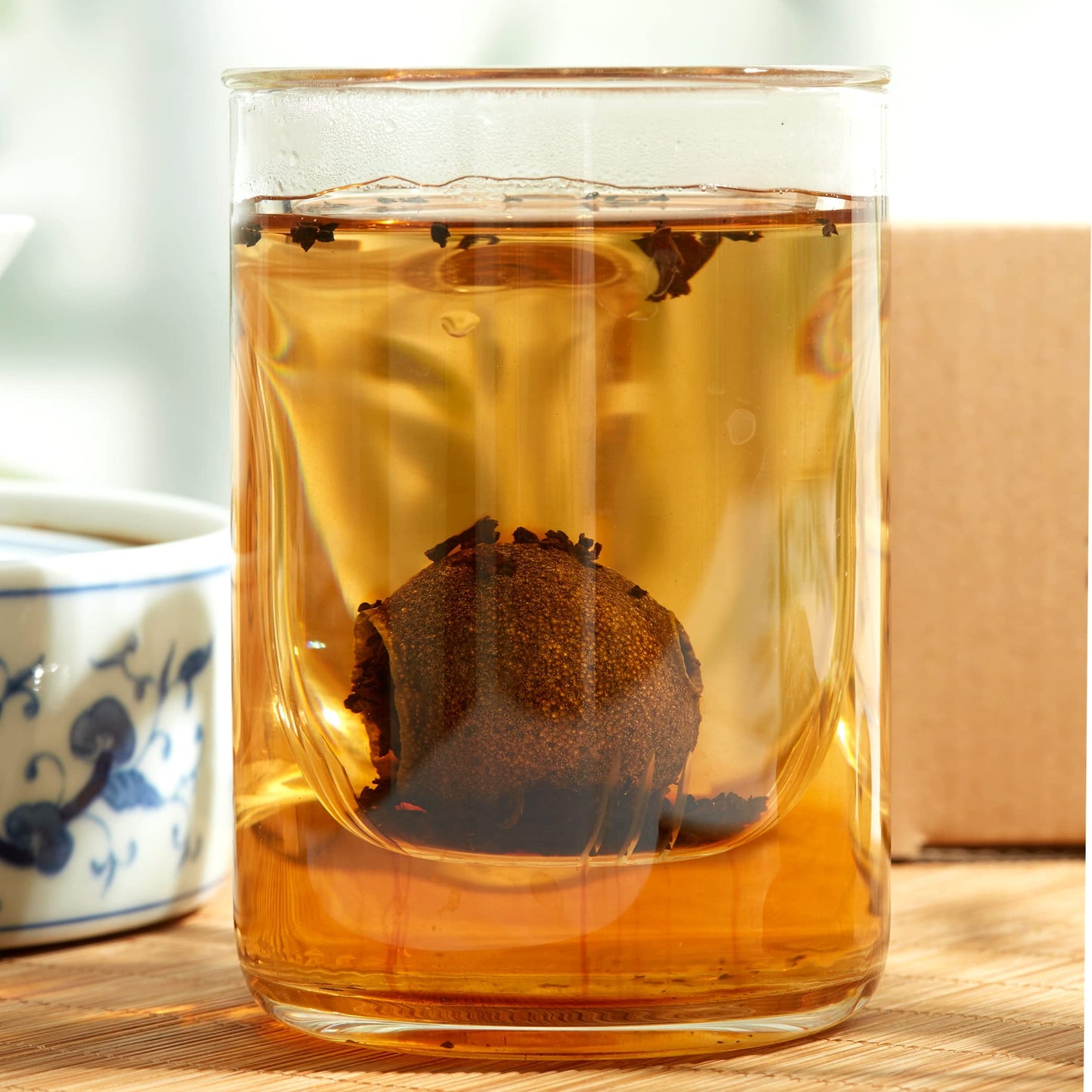 Chawuwarmsun [A] Mini-Citrus Ripe Pu Erh Tea, 10Oz(290G),Fragrant Citrus Aroma With Puer Smooth,Origin Of China 10Oz(290G)