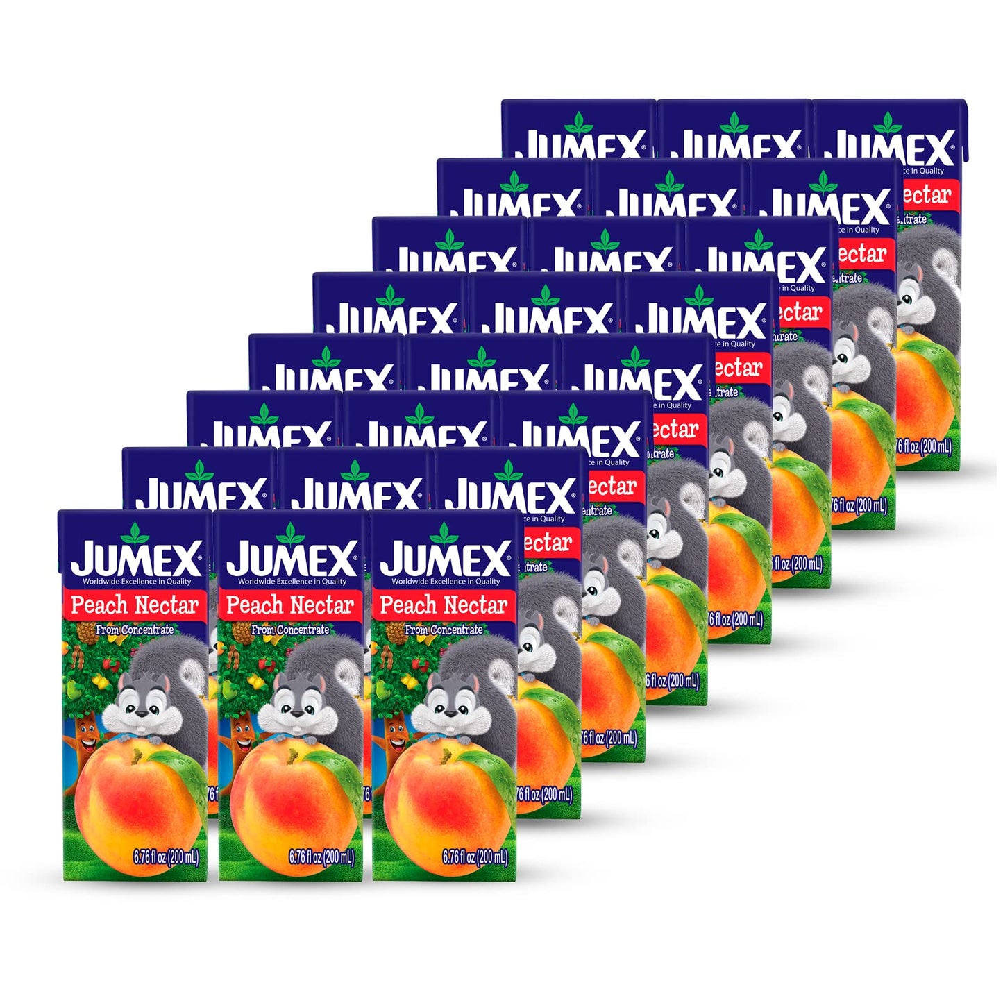 Jumex Peach Nectar Three-Pack, 6.76 Fl Oz Each, Pack of 24, Model 5193, Peach Flavor