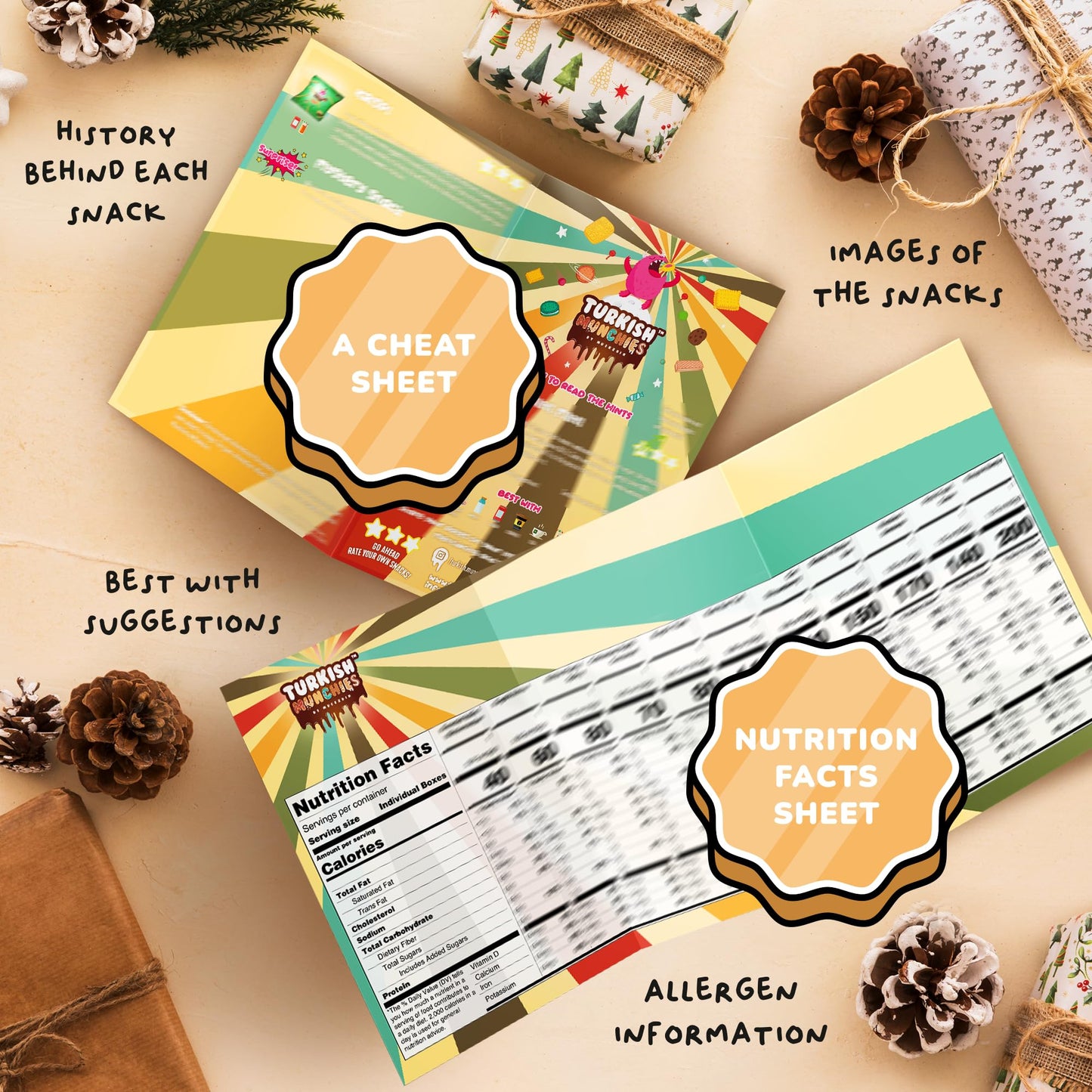 Turkish Munchies International Snack Box – 11 Count Exotic Snacks from Around the World, Midi Green