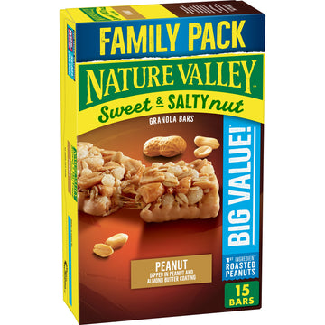 Nature Valley Granola Bars, Sweet And Salty Nut, Peanut, 15 Bars, 18 Oz