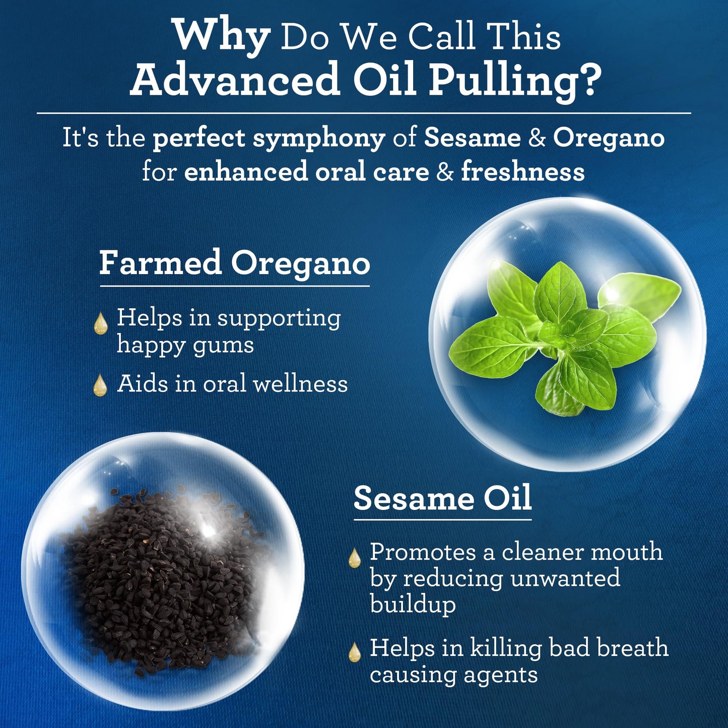 Gurunanda Advanced Formula Oil Pulling With Tongue Scraper - Coconut Oil Natural Mouthwash For Healthy Teeth & Gums With Vitamin