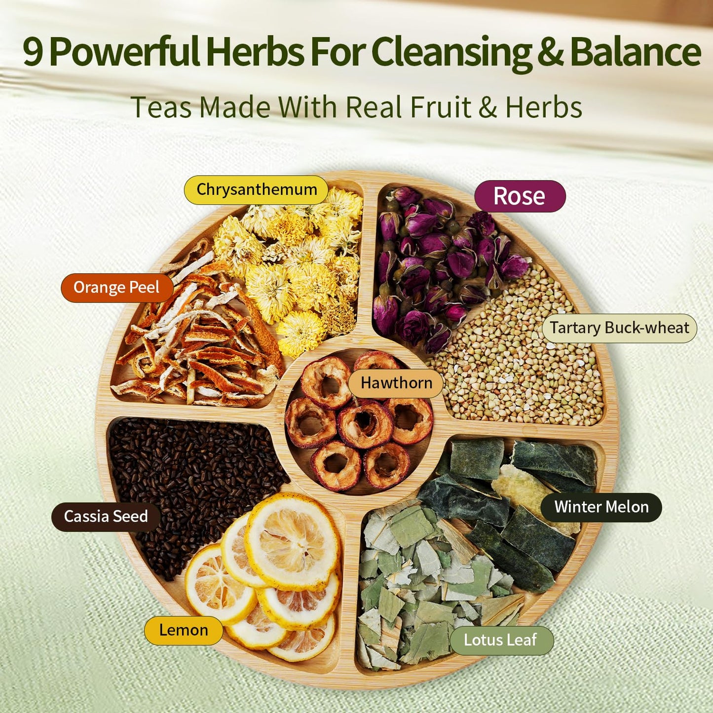 ZenVitality Oil Cleansing Tea - Winter Melon & Lotus Leaf Blend, 10g x 25 Bags
