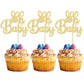Gyufise 24 Pack Oh Baby Cupcake Toppers Easter Bunny Cupcake Picks Happy Easter Baby Shower Cake Picks For Easter Theme Babyshow
