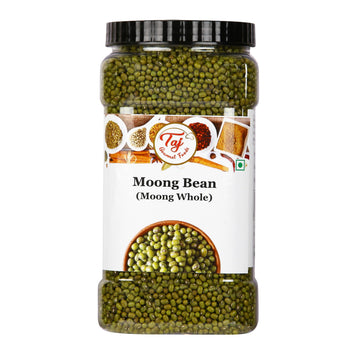 TAJ Premium Indian Moong Dal Whole, Mung Beans, 3.5-Pounds Jar