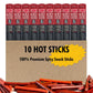 Jerky.Com Hot Beef And Pork Jerky Meat Sticks 10 Pack | 5G Protein, 90 Calories, Sugar Free, Gluten-Free, Individually Wrapped, Keto Friendly, Low Carb Snack | Delicious Smoked Beef Jerky Sticks | Gifts For Men