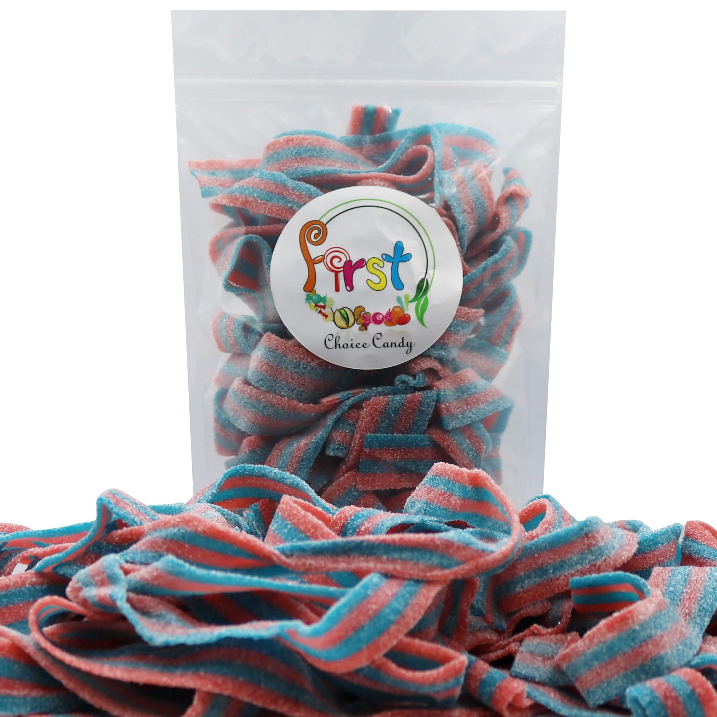 Variety Color Sour Gummy Belts (Cotton Candy, 2 LB)